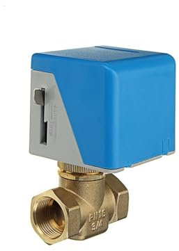 CIJIAOPOYU 1/2 3/4 1 Motorisierte elektrische Messing-Kugelventile 2-Draht AC 220V Zwei-Wege-Absperrventil (Color : 1, Size : 220VAC)