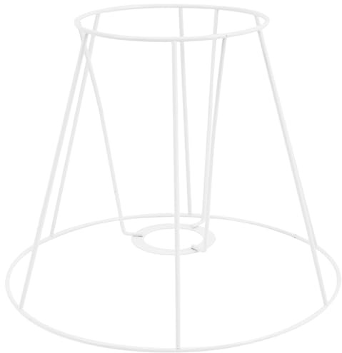 AUTSUPPL Lampenschirm Eisenregal mit Lampenschirm Halterung Stabiler Metall Lampenschirmrahmen aus Eisen Modern Multifunktional für Selbstgemacht und Büro