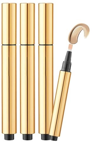 Crayon correcteur à appliquer au pinceau, Crayon correcteur à appliquer au pinceau pour les cernes, Crayon correcteur imperméable, Crayon correcteur en bâton pour le visage (3pcs)