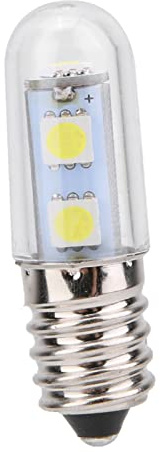 Riuulity Lampadina LED E14 da 1,5 W, Lampada a Mais, Ad Alta luminosità, Antistatica per Frigorifero, Cappa da Macchina da Cucire (220V)