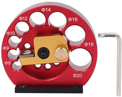 Dima per tasselli Dima per tasselli, Regolabile 8 fori in carburo inserti Dowel Maker 8 mm a 20 mm trapano elettrico fresatura tassello tondo strumento ausiliario per aste di legno