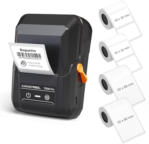 SUPVAN T50M Pro Bluetooth Label Maker Machine with 4 Tapes, Wide Waterproof Label, Versatile App with 30+ Fonts and 660+ Icons, Inkless Labeler for Home, Kitchen, School, Office Organization, Set 3