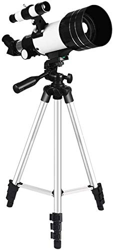 Télescope télescope astronomique pour les enfants, télescope de réflecteur pour débutants, objectif optique HD, télescope de voyage portable avec sac à dos et trépied (couleur: package 4) (package 3)