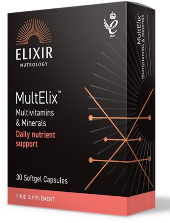 Multivitamin & Mineral Softgel Capsules | Daily Wellness Support for Adults | Supports Immune Function, Vision, Energy & Metabolism | Everyday Nutrition with Iron & Zinc | 30 Vegan Softgels | UK Made