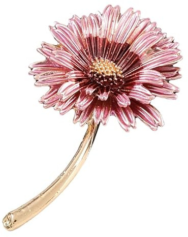 FRCOLOR Blumen brosche Broschennadeln für Frauen Brosche Broschen für Frauen Brosche für Frauen Broschendekor Blumen-Reversclip Kragenclip Kleidung Legierung Rosa