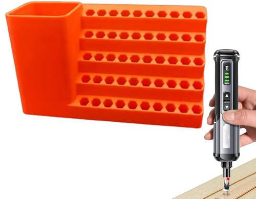 Genérico Organizador De Brocas Con Vástago Hexagonal - Organizador Pesado para Puntas de Taladro en Panel Perforado - Soporte para Accesorios de Herramientas en Panel para Taller Garaje Sótano