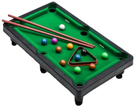Mini Table de Billard - Simulation de Billard Miniature | Jeu de bilar de Bureau | Couverture de Jeu de Billard pour Enfant | Jouet de Table de Billard pour Miniature Portable A