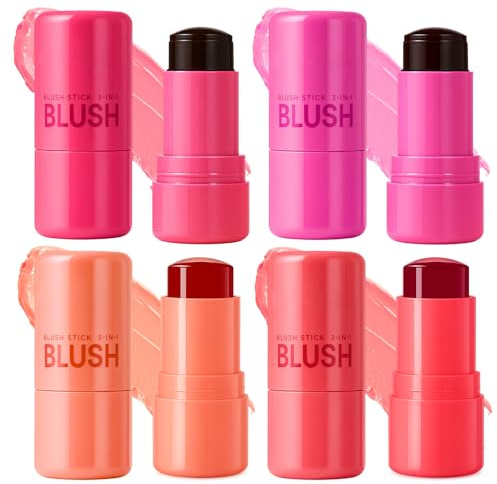 Blush Stick, Cheek Tint, Lip and Cheek Tint, Pink Blusher Stick Set, Cute Stuff for a Natural and Healthy Glow