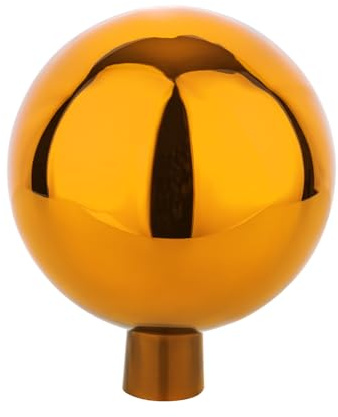 VERDOBA - Rosenkugel für außen - Dekokugel für den Garten - Deko Kugeln Garten in vielen Farben - Deko Kugeln hergestellt in Handarbeit - (Orange, 15 cm)