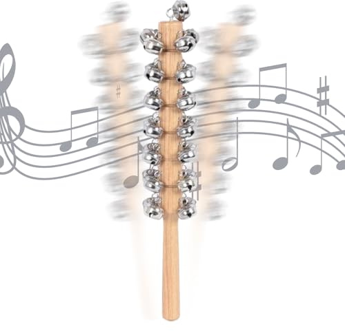 Kinder Rasseln Für Musik Und Spiel, 30 cm Musikinstrument Schlaginstrument, Rasseln Mit Holzgriff Aus Holz, Für Die Anwendung In Klassenzimmern, In Vorschulklassen Und Die Früherziehung