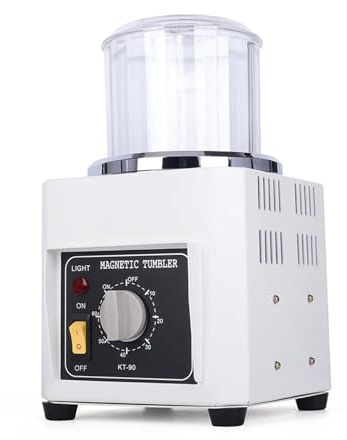 Macchina lucidatrice per gioielli, Macchina lucidatrice for gioielli con buratto magnetico KT-90 for sbavatura e smussatura, strumento di pulizia finitura for lucidatura ,per Metallo