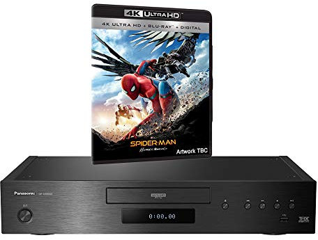 Panasonic Bundle DP-UB9000 MULTIREGION for DVD Blu-ray Player Bundle with Spiderman Homecoming Ultra HD 4K Blu-ray Disc