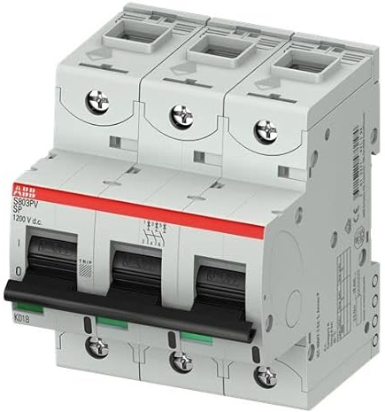 ABB S800PV Leitungsschutzschalter Typ B, 3-polig 80A DIN-Schienen-Montage