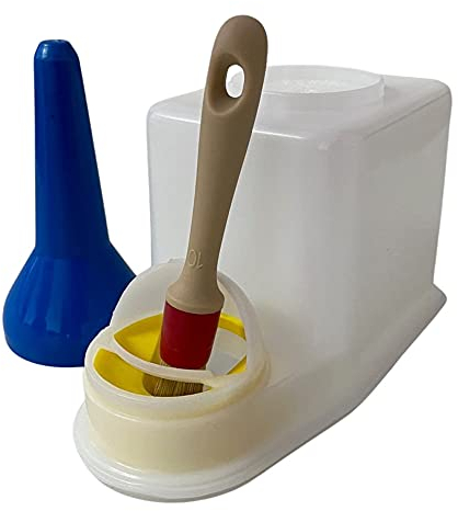 Sparbehälter für flüssige Klebstoffe u. Farben - inklusive Pinsel, Leimbehälter 0,4-3,0 Liter (0,4 Liter)