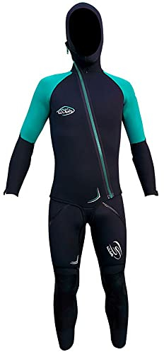 Seland Zalama Giacca Acqua Marina/Nero Giacca in Neoprene Uomo