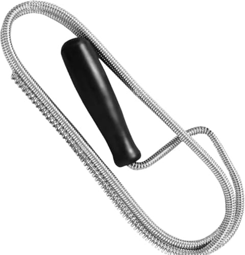 Drain Snake Kitchen and Shower Unblocker 100cm Kitchen Sink Unblocker Tool, Plumbing Snake for Drain Cleaning, Shower & Sink Drain Auger, Drain Unblocking Brush for Kitchen & Bathroom Pipes (1M)