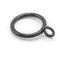 Joyangy 24 anillas de metal negro con ojales para paneles de cortina, 2,5 cm