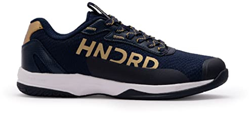 Hundred Xoom Pro Non-Marking Professional Badminton Shoes for Men |Material : Mesh,TPU & Leather, Sole: Rubber|Suitable for Badminton/Tennis/Basketball