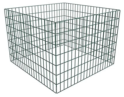 Chusui Compostiera,Compostiera da Giardino,Compostiera da Balcone,Compostiera da Cucina,Compostiera da Giardino Quadrata a Rete 100 x 100 x 70 cm