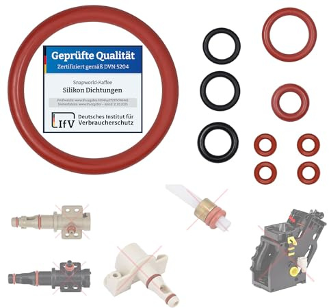 Underhållssats för packning kompatibel med Philips Saeco Gaggia Spidem för bryggningsenhet, dispenseringsventil