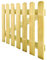 Decor Space Clôture en bois de pin naturel pour clôtures jardin et terrasse (porte 95 x h 80 cm)