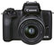 Canon EOS M50 Mark II + EF-M 15-45mm f/3.5-6.3 IS STM (Black) - Mirrorless camera built for content creators and streamers (4K, Vari-Angle screen, HDMI output) (Renewed)