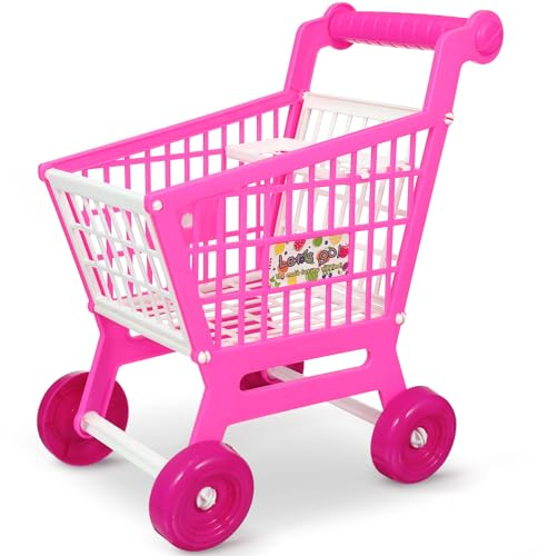 Gadpiparty Einkaufswagen Für Kinder Einkaufswagen Einkaufswagen Supermarkt Einkaufswagen Einkaufswagen Laden Zubehör Für Jungen Mädchen Kleinkinder