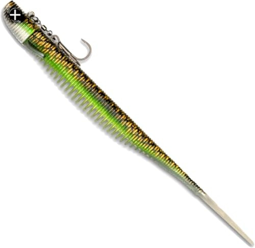 Monkey Lures Stalking Lui 25 cm - Vertikal Angeln Köder - Zander Gummifisch, Zander Angeln, Zanderköder, Vertikalangeln, Kunstköder zum Raubfischangeln, Angelköder