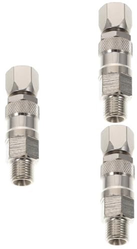 jojofuny 3-teiliges Drehgelenk-Set Für Farbspritzgeräte Für Airless-spritzgeräte 1/4 Zoll Edelstahl Einfache Verbindung Sanfte Drehung Langlebigkeit