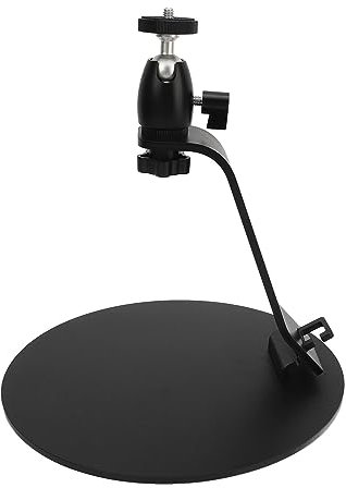 Gavigain Movable Projector Stand, Desktop Projector Mount Base with Ball Head & 1/4 Inch Screw Port Adjustable Mini Projector Stand for Home Office and Outdoor