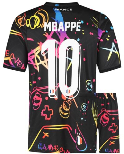 Maillot de Foot France Mbappé - Tenue de Football - Enfants et Adultes - Ensemble Foot
