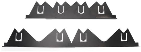 Itonash 2 Paires de Couvercles Latéraux de Cuisinière en Acier Inoxydable, Joints D'espacement de Comptoir de 13.8 à 27.5 Pouces, Longueur Réglable