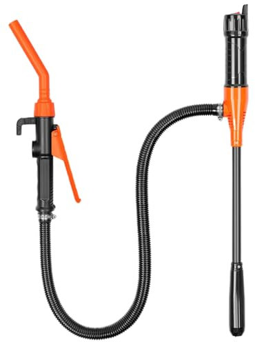 Portable Fuel Transfer Pump with Flow Control - Siphon Pump Kit for Gasoline, Diesel, Water, Fish Tank