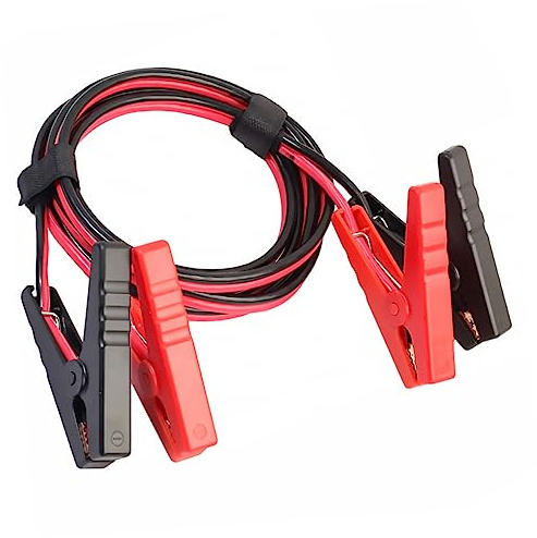 MUCKLILY 1 Pièce Ligne D'allumage De Voiture Saut Démarreur Entrée Alligator Pouvoir Câble De Batterie Fils Câble De Démarrage D'urgence Fil D'alimentation Black