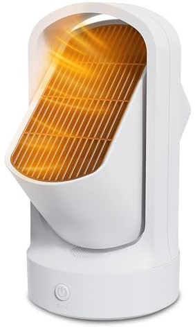 Small Heaters for Indoor, 1500W PTC Ceramic Desk Heater with Overheat Protection, Portable Electric Space Heater for Indoor Use