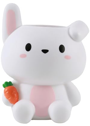 I-TOTAL 3D-korthållare – skrivbordsorganisatör i Kawaii-stil för pennor och tillbehör, presentidé (BUNNY)