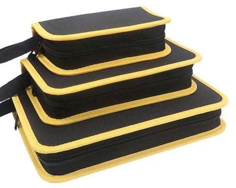 Yumzxin 3-Piece Tool Organizer Pouch Set - Heavy-Duty Zippered Tool Cases in Multiple Sizes, Portable Storage for All Tools, Repair Kits & Equipment