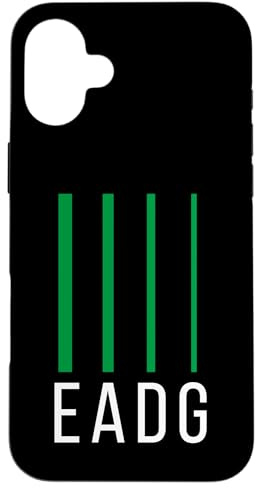 Guitare Basse Basse EADG 4 Cordes Coque pour iPhone 16 Plus