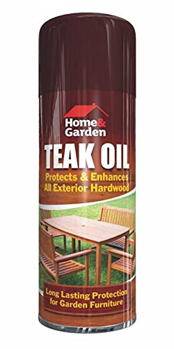 Teak Oil Garden Furniture Hardwood WOODSPRAY CAN 400ML
