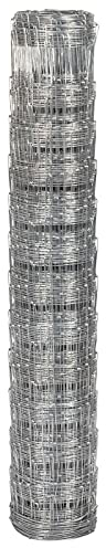 VOSS.farming 50m Wildzaun 125/13/15 Drahtzaun 125cm hoch verzinkt Knotengittergeflecht, Wildabwehr, Forstzaun, 2,0mm Draht, Weidezaun, Verbissschutz