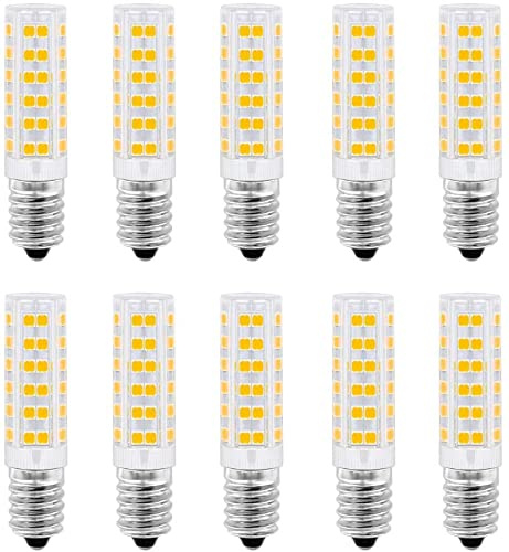 Aiwerttes 10X 7W E14 LED Glühbirnen SES Warmweiß Glühbirne,60W E14 Halogen 3000K Ersatz 240V für Dunstabzugshaube, Salzlampe, Kronleuchter usw. [Energieklasse G]