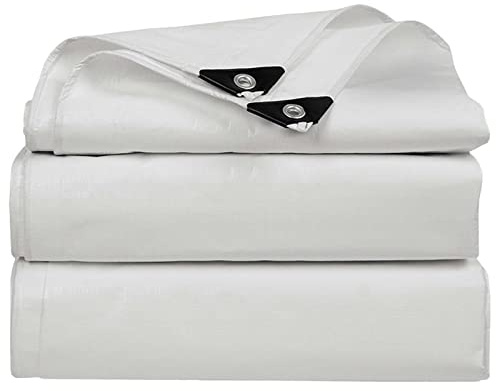 Abdeckplane Gewebeplane mit Ösen reißfest Schutzplane Bodenplane, Gartenplane Unterlegmatte Bodenschutzplane Allzweckplane Bootsplane Camping Poolplane Schutzplane Gartenmöbel (2m*2m|165g/m²)