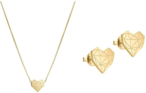 Liebeskind Damen Schmuckset: Collier & Ohrstecker Edelstahl LJ-0308-E-11