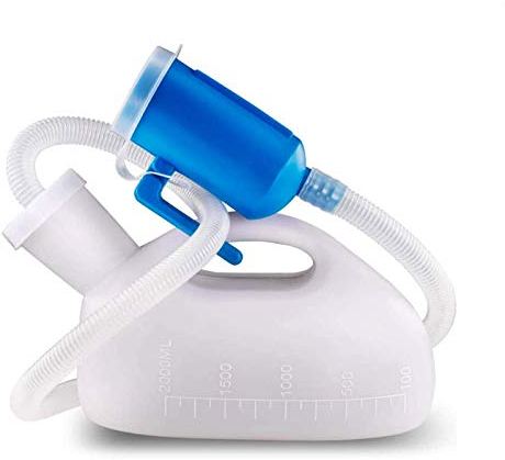 UNbit Male Portable Urine Bottles for Men -2000ML Portable Pee Storage Holder Urinal Collector with Lid for Car Travel Camping Convenient and Practical urinal