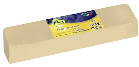 Lux Metal – Polierpaste für Kunststoff, 1 kg feines Polieren, Plexiglas, Polycarbonat, aufhellende Kunststoffreinigung, beseitigt Linien und Defekte.Autoscheinwerfer erneuern