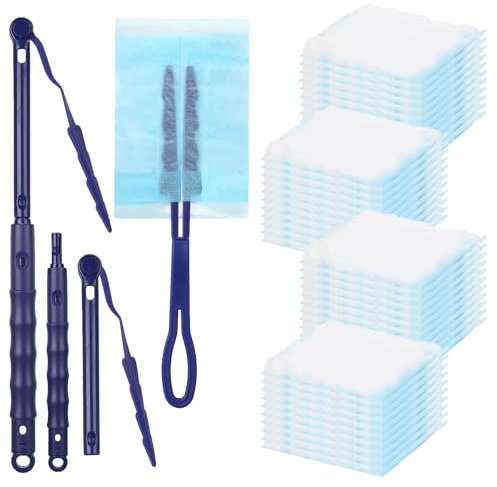 FIHODONE 40 Stück Staubmagnet Staubwedel, Staubwedel Teleskop Klein, Staubtücher Mikrofaser, Staubwischer Elektrostatischen, Duster Staubfänger mit Handgriff, für Zuhause Gegen Staub, Tierhaare