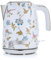 Laura Ashley Bollitore Elettrico 1,7 Litri con Stampa Elveden Bianco di VQ - Bollitore Acqua Elettrico con Bollitura Rapida da 2,2 kW, Protezione Contro il Surriscaldamento e L'ebollizione a Secco