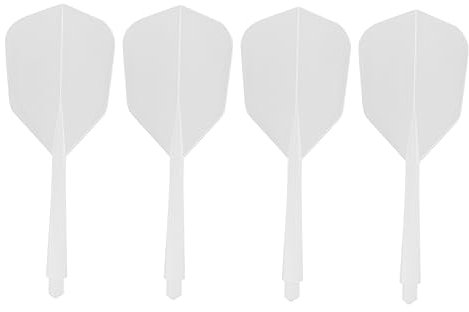 BESPORTBLE 4stücke Transparente Feingewinde-Flights Darts-zubehör Indoor Und Outdoor-Sport-schwanzflügel Plastikflügel Fein Und Kleingewinde