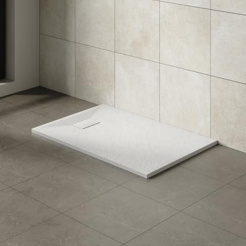 Aquariss 1200x800mm SMC Anti Slip Shower Base Tray Rectangular for Shower Enclosure White