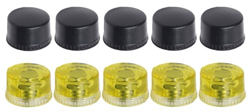 Multipurpose 25mm/30mm/35mm/40mm/45mm Rubber Hammer Heads Replacement Set for Hammer Installation Repair